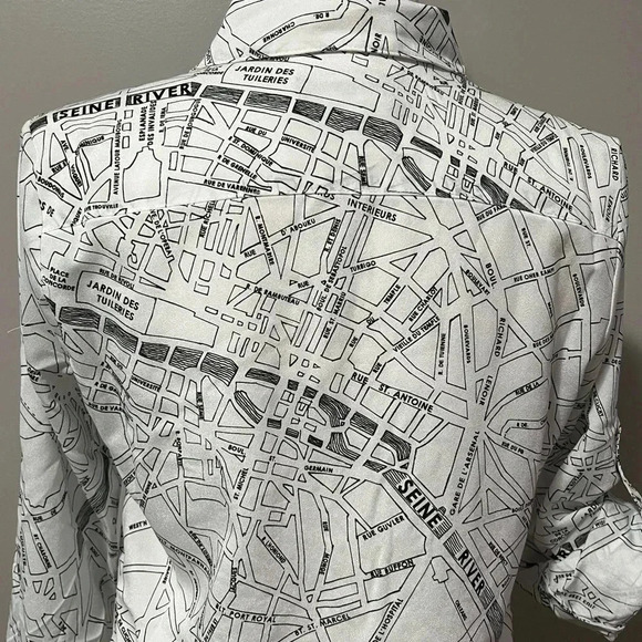 Karl Lagerfeld Paris Long Sleeve Blouse NWOT - Picture 12 of 16